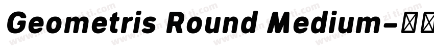Geometris Round Medium字体转换
